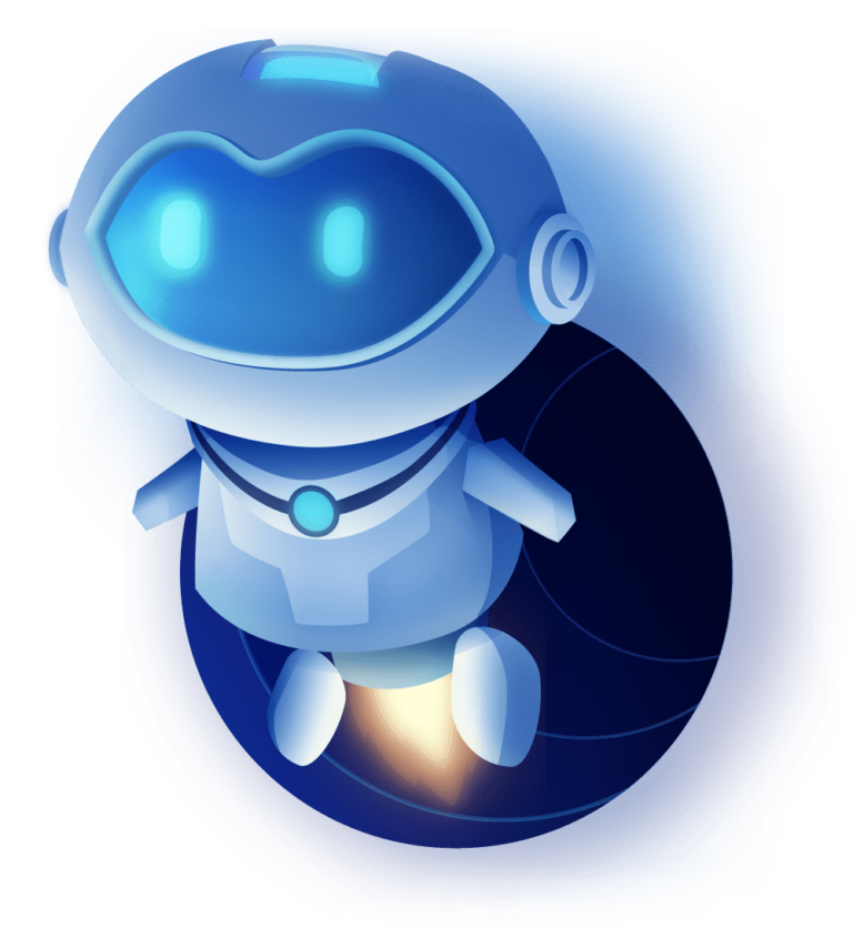 S-Metric robot mascot - ERP Experts