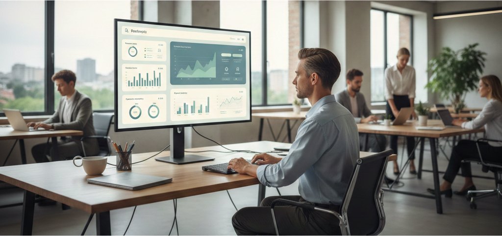 ERP for small businesses dashboard overview
