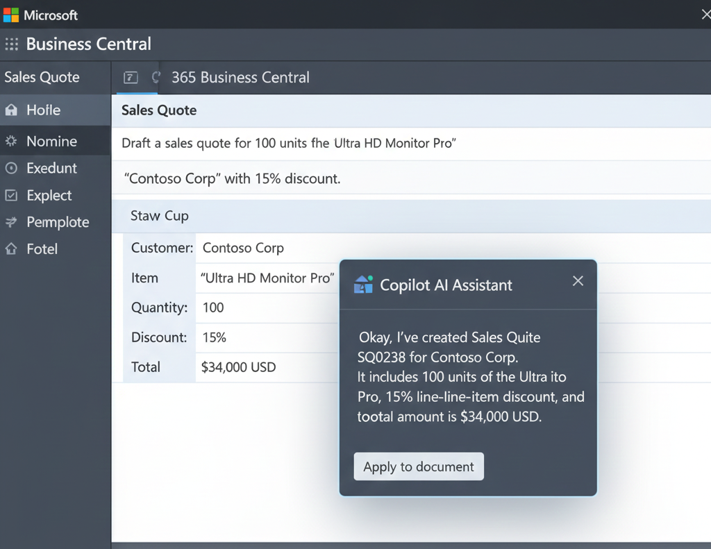 AI Copilot in Business Central for small businesses